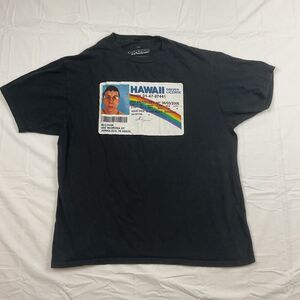 Superbad McLovin Shirt Hawaii License Tee‎ L Movie Graphic Tee Y2K Comedy Top
